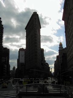 Flatiron Building<br>Location: <a href="https://www.google.com/maps/search/?api=1&query=40.74234,-73.98896" target="_new">New York City Tour, 5th Ave and West 24th St</a>